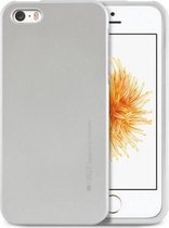 iPhone SE/5S/5 Metallic Jelly hoesje Backcover Zilver