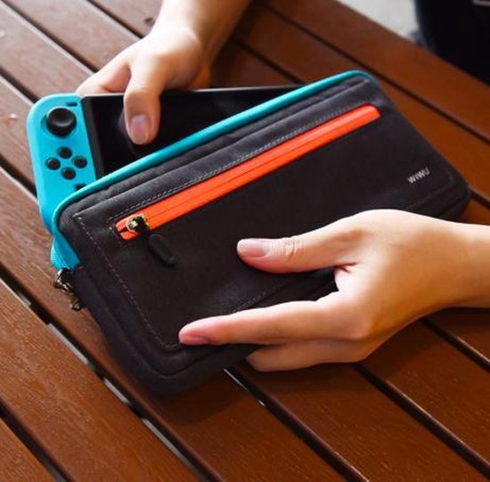 Case Cozy Opbergtas Waterproof Storage voor Nintendo Switch Zwart