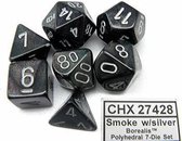 Borealis Smoke/silver Polydice Dobbelsteen Set (7 stuks)