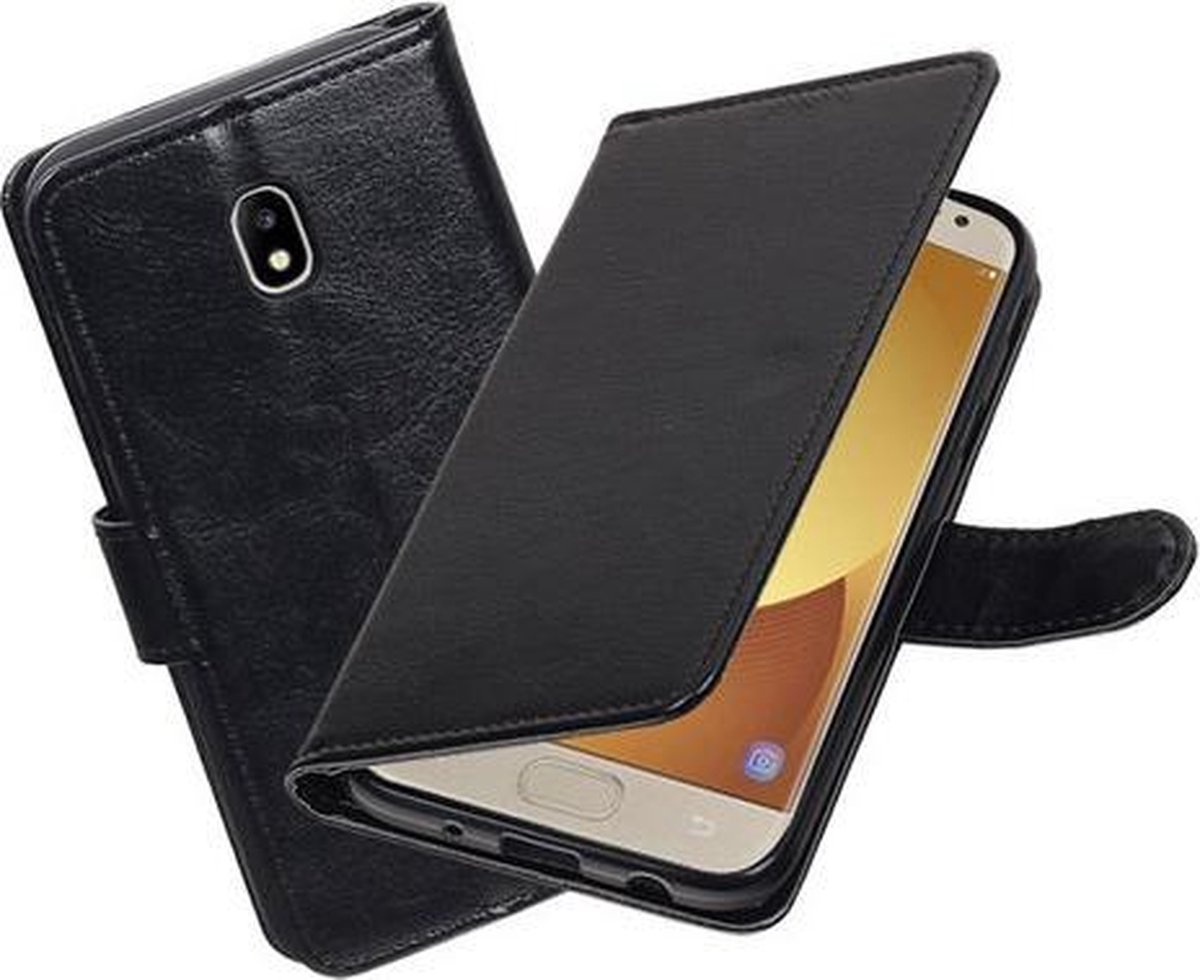 BestCases.nl Zwart Portemonnee booktype hoesje Samsung Galaxy J5 2017