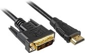 Sharkoon 4044951015221 adaptateur de câble vidéo 3 m HDMI DVI-D noir