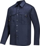 Snickers Rip Stop Shirt Lange mouwen - 8508-9500 - navy - maat XS