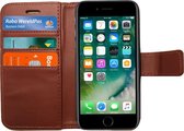 Hoesje geschikt voor Apple iPhone 7 Book Case Portemonnee - Cover voor 3 Pasjes Bruin