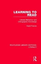 Routledge Library Editions: Literacy- Learning to Read