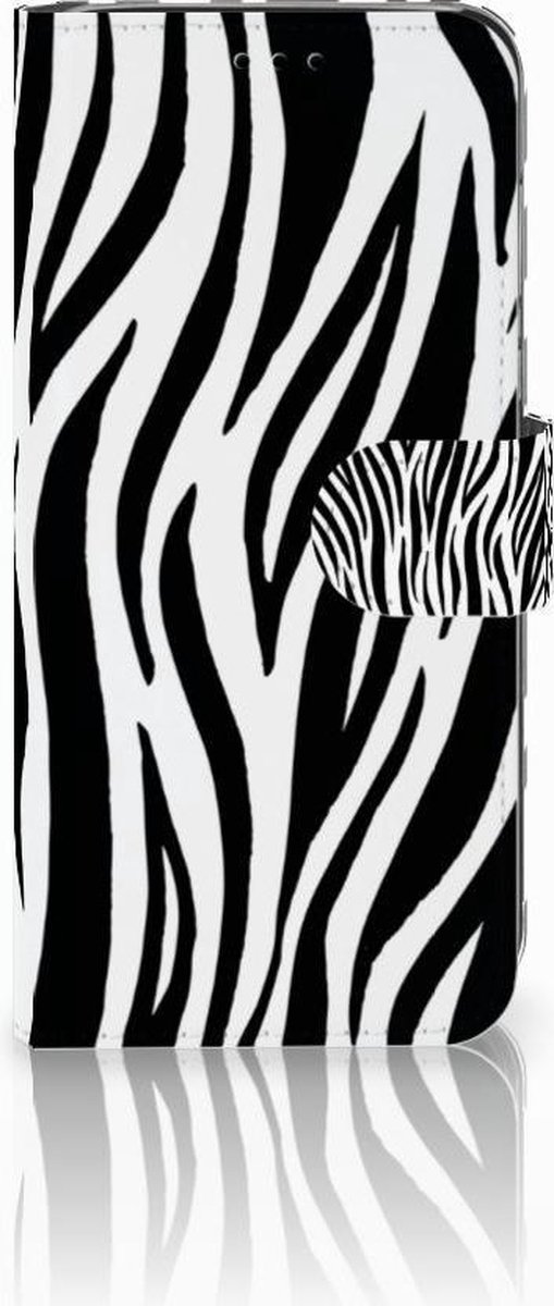 Boekhoesje voor Huawei P20 Lite Telefoonhoesje met Pasjes Zebra
