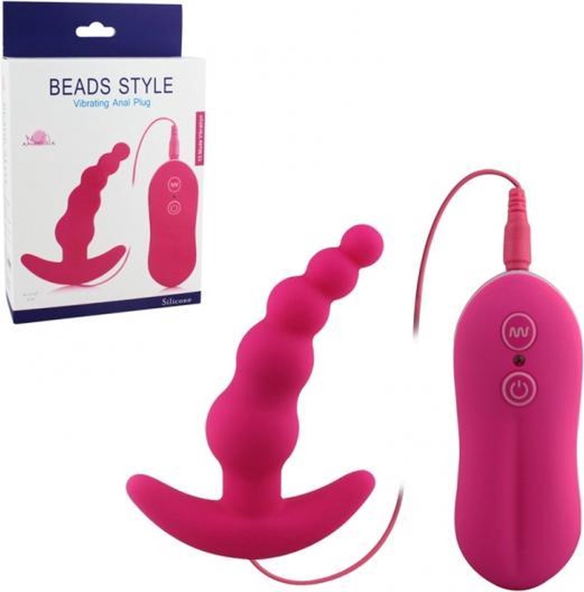 Goedkoopste BEADS STYLE VIBRATING ANAL PLUG