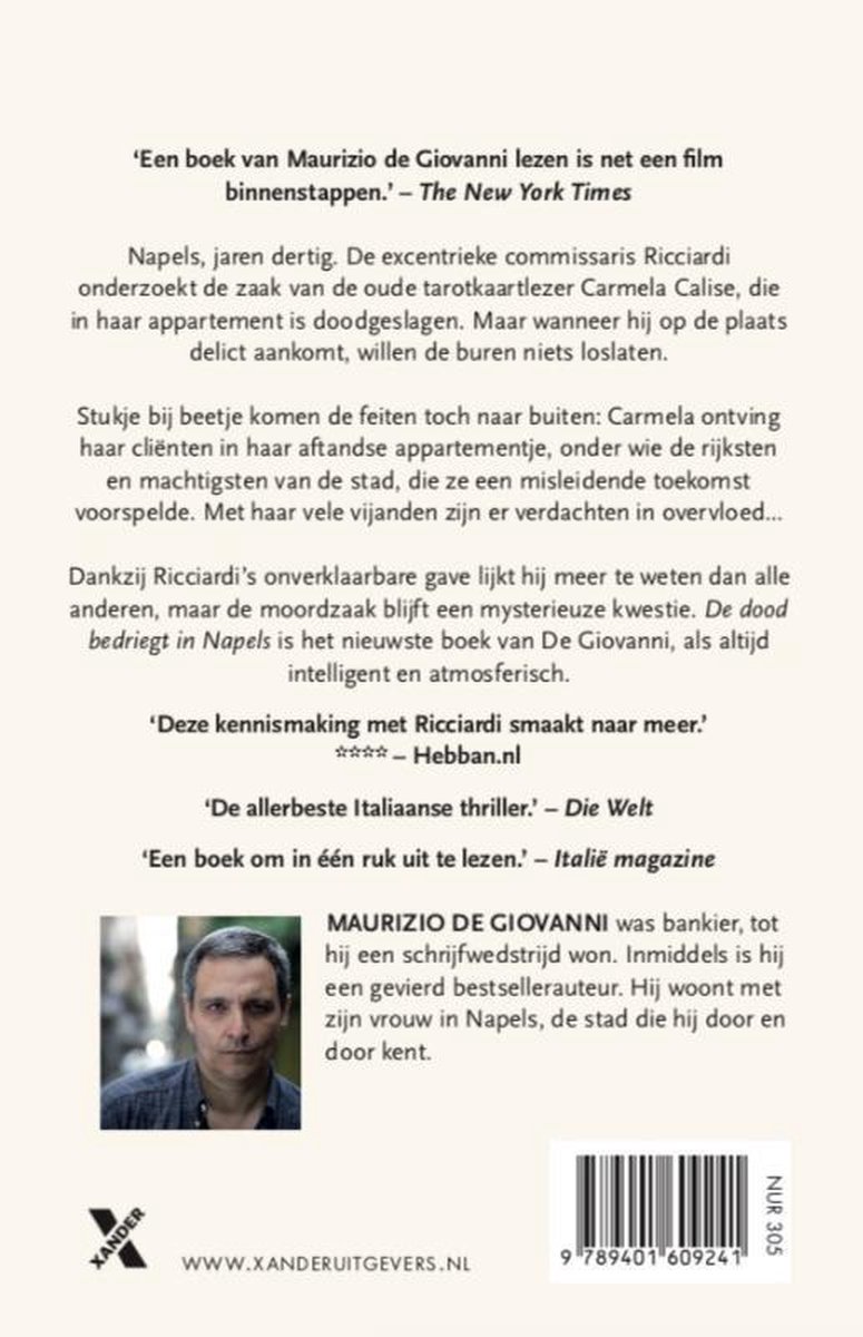 De dood bedriegt in Napels - back cover
