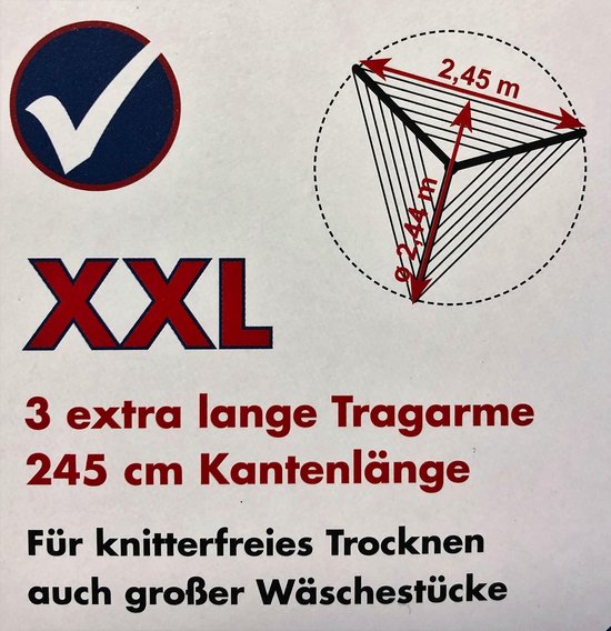 Blome Alustar Droogmolen - driehoekmodel - XXL - 47m - Blome