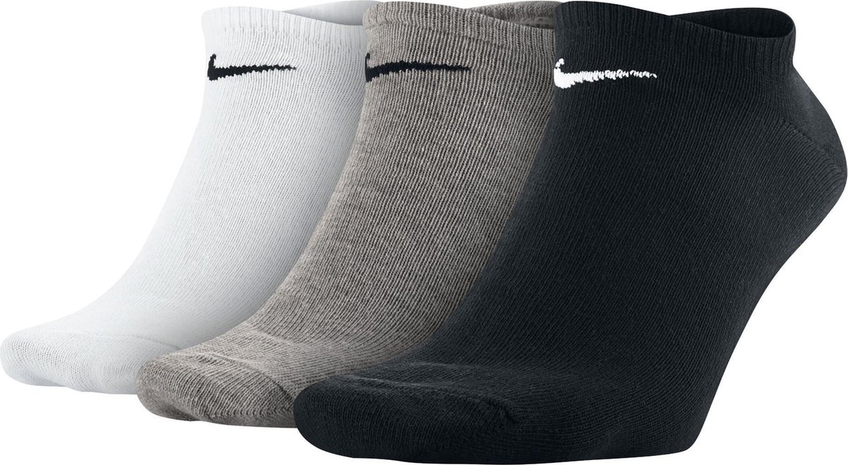 Nike 3P Lightweight No-Show Sokken Heren -50 Zwart