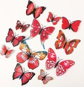 Mix rode 3D-vlinders