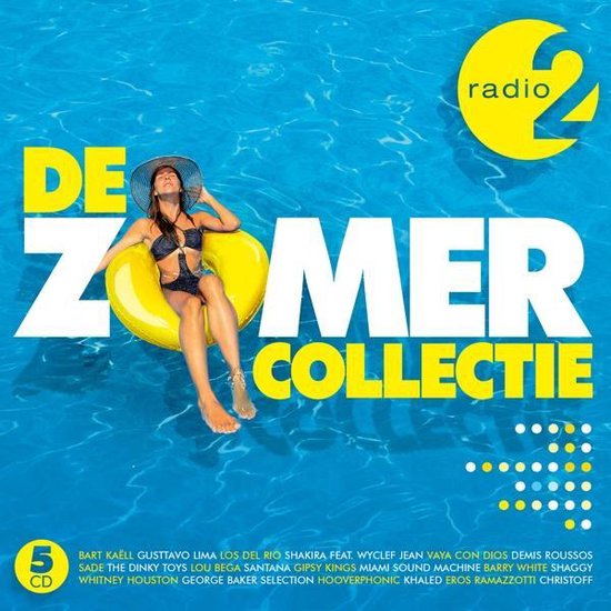 Radio 2 De Zoomer Collectie 5 CD boxset met artiesten als Shakira, Lou Bega, Whitney Houston.