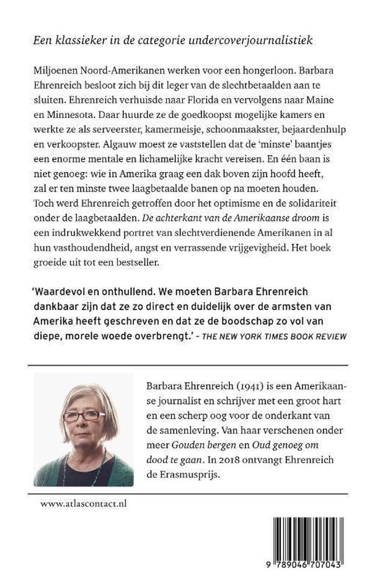 De achterkant van de Amerikaanse droom - back cover