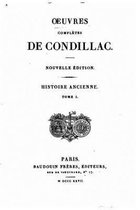 Oeuvres completes de Condillac, Histoire Ancienne - Tome I
