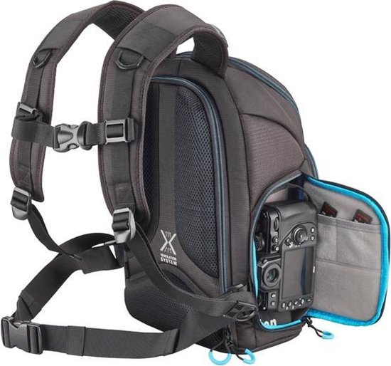 Cullmann SYDNEY pro TwinPack 400 , 2in1 Fotorucksack/Daypack, Wanderrucksack, für Spiegelreflexkameras und Zubehör, Innenmaß Kamerafach 240x350x140mm Schwarz