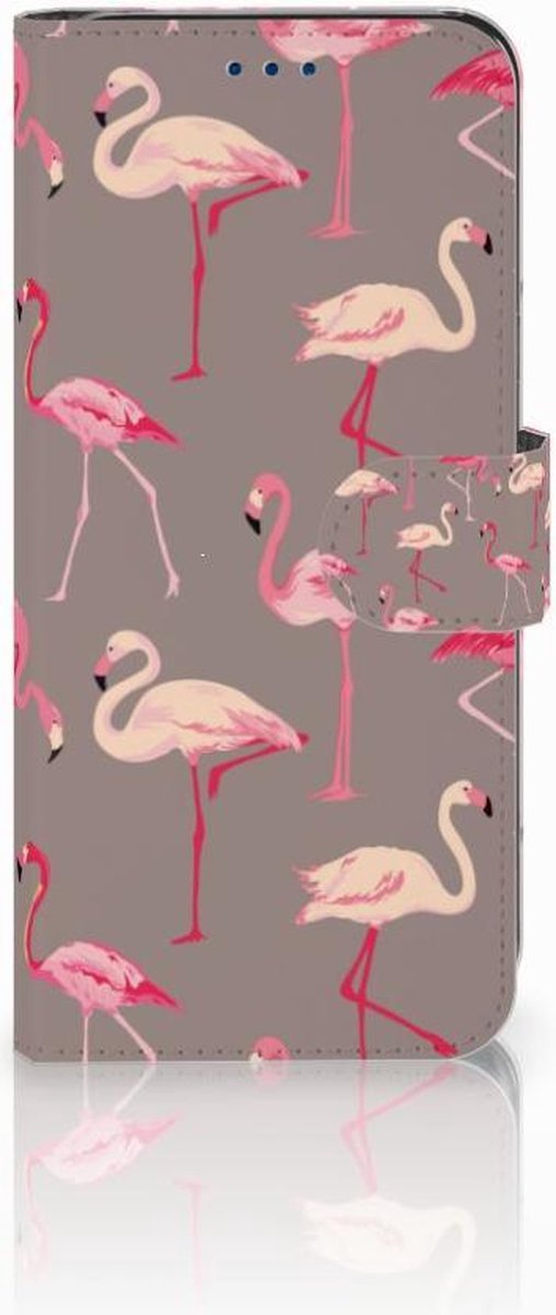 Samsung Galaxy S8 Telefoonhoesje met Pasjes Flamingo