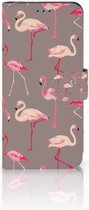 Geschikt voor Samsung Galaxy S8 Uniek Boekhoesje Flamingo