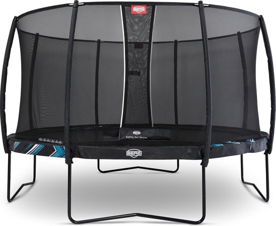 BERG Trampoline Champion Black Limited Edition + Safetynet Deluxe 330 cm -  met Airflow... | bol.com