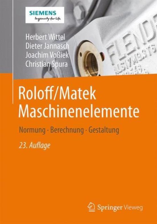 Roloff/Matek Maschinenelemente - cover