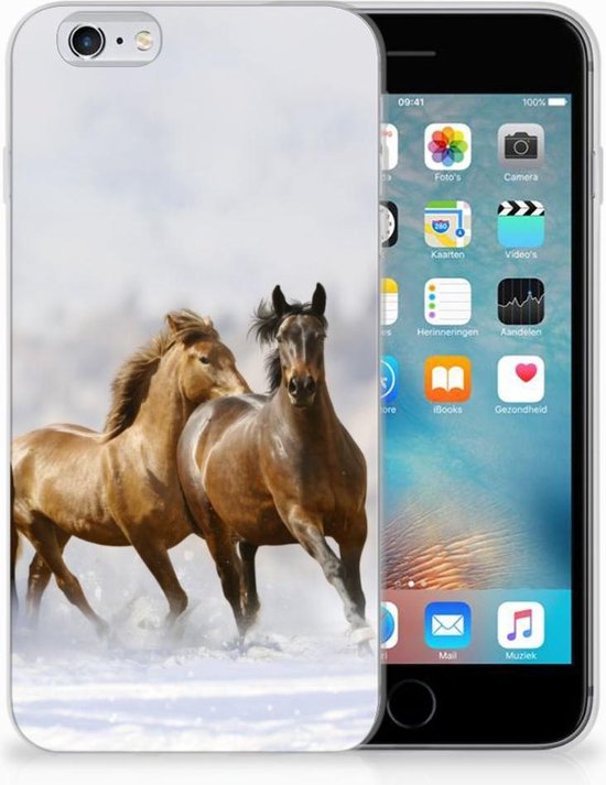 fluctueren melk wit modus iPhone 6s Hoesje Paarden | bol.com