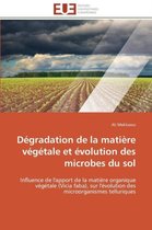 Dégradation de la matière végétale et évolution des microbes du sol