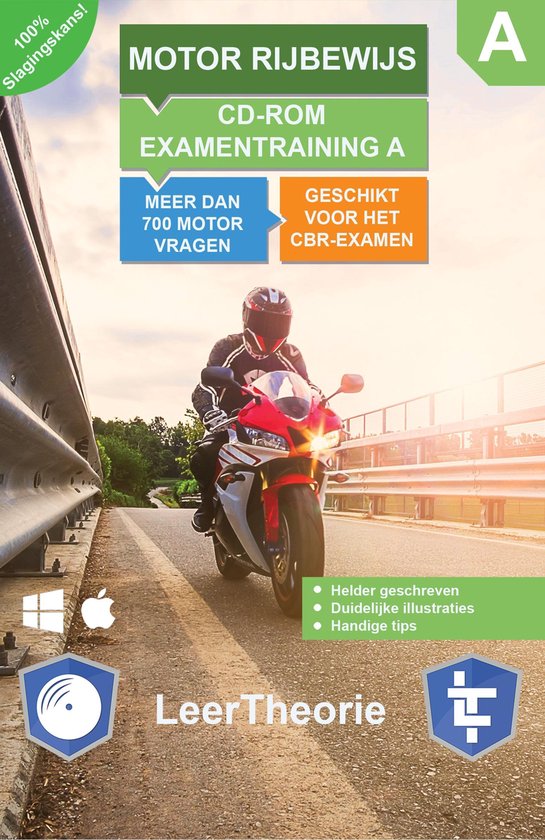 Permis de conduire moto A - Formation à l'examen de moto sur CD-ROM A - 700  questions... | bol.com
