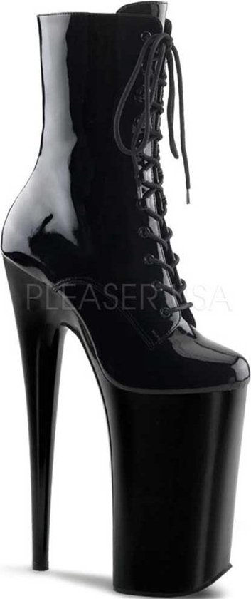 Pleaser - BEYOND-1020 Plateau Laarzen, Paaldans schoenen - Paaldans schoenen - 37 Shoes - Zwart