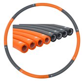 Weight hoop New Style - Fitness Hoelahoep - 2.3 kg - Ø 100 cm - Oranje/Grijs