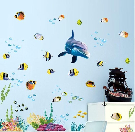 Muursticker aquarium - Oceaan