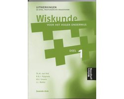 Omslag van Wiskunde voor het hoger onderwijs 1 Uitwerkingen
