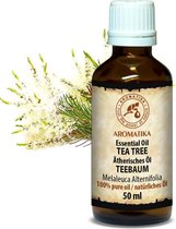 Tea Tree olie - etherische olie 50ml, 100% zuiver en natuurlijk, voor massage / spa / wellness / parfum / ontspanning / aromatherapie / schoonheid / essentiele olie / geurolie / geurverspreid