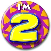 Verjaardags button I am 2