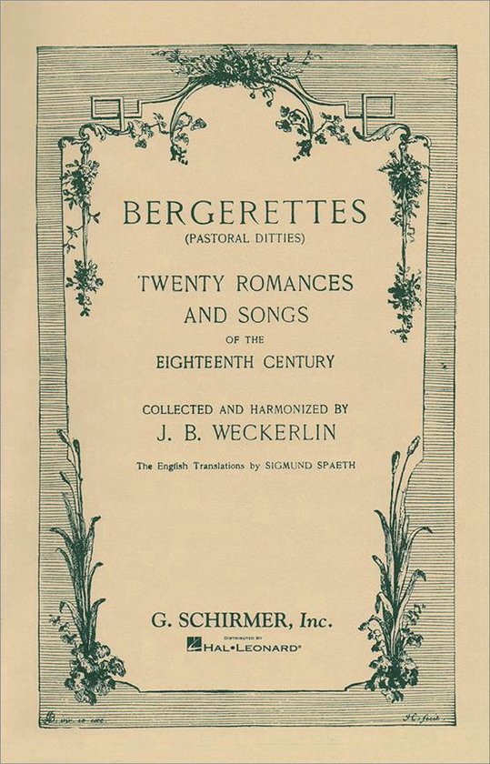 Bergerettes - Pastoral Ditties
