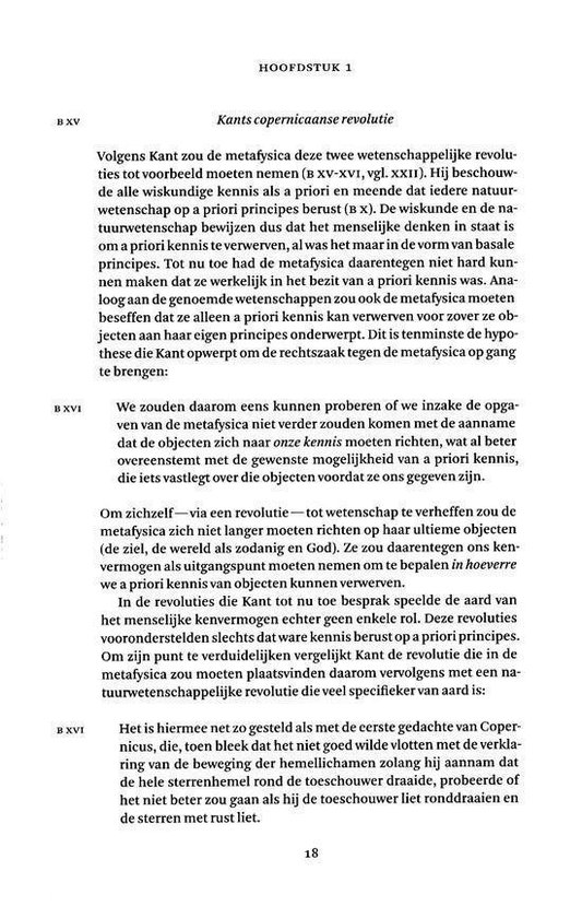 Tekstpagina met 18 op de onderkant. Hoofdstuk 1.
