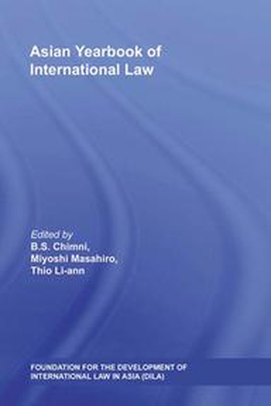 Asian Yearbook of International Law - cover