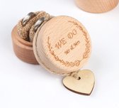 Houten ringen box ''we do'' mr & mrs