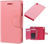 Mercury Rich Dairy wallet case hoesje Sony Xperia Z3 Plus licht roze