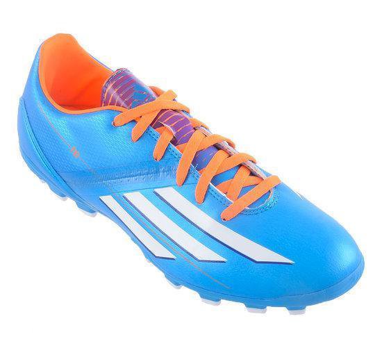 Adidas F10 TRX AG - Voetbalschoenen - 39 1/3 - Blauw;Wit;Oranje | bol.com