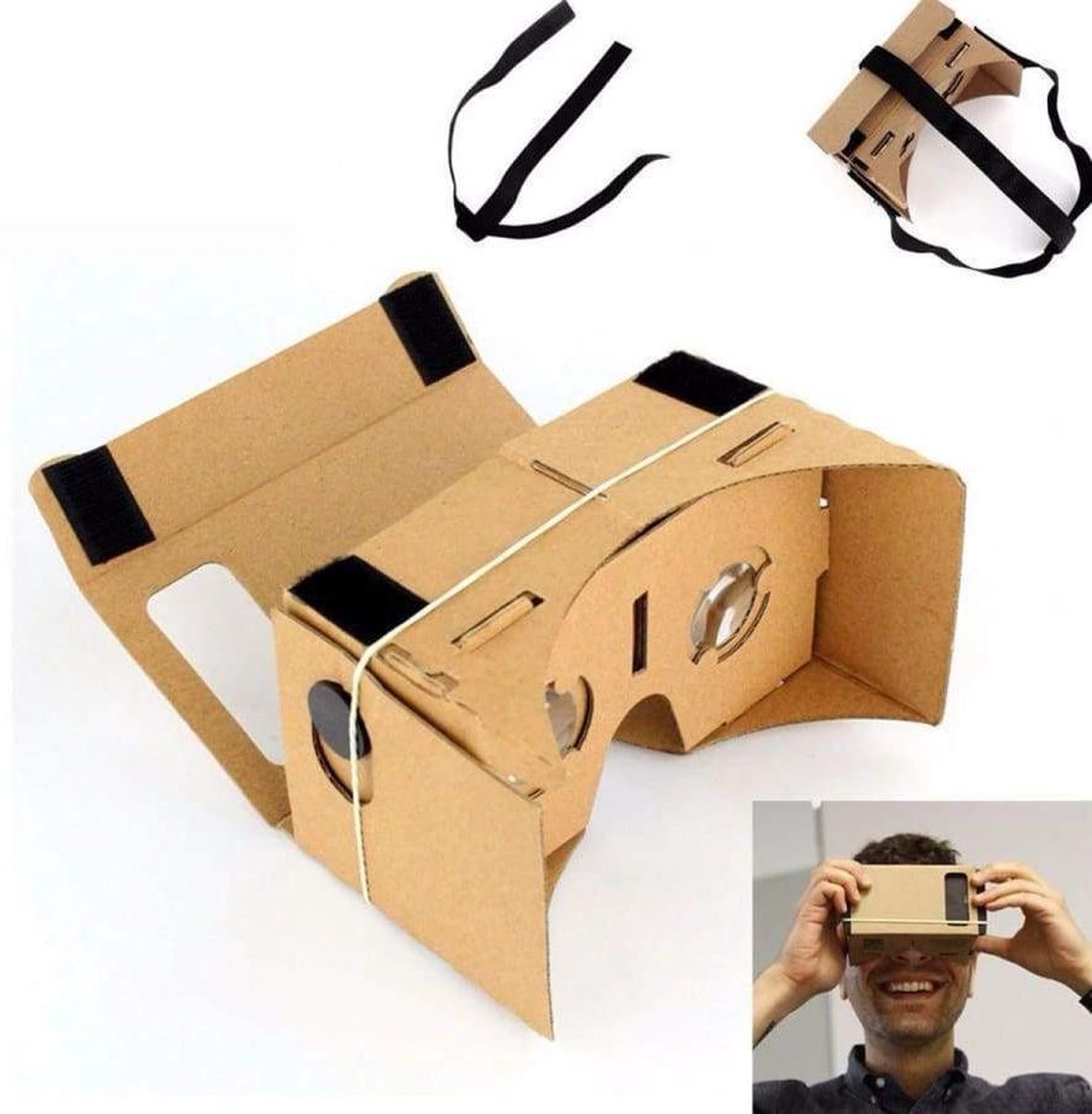 De Nieuwste Versie Van De (Google) Cardboard V2 Inclusief Hoofdband / Virtual Reality 3D bril!