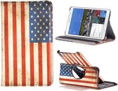 Samsung Galaxy Tab Pro 8.4 - hoes, cover, case - 360 draaibaar - PU leder - USA Vlag