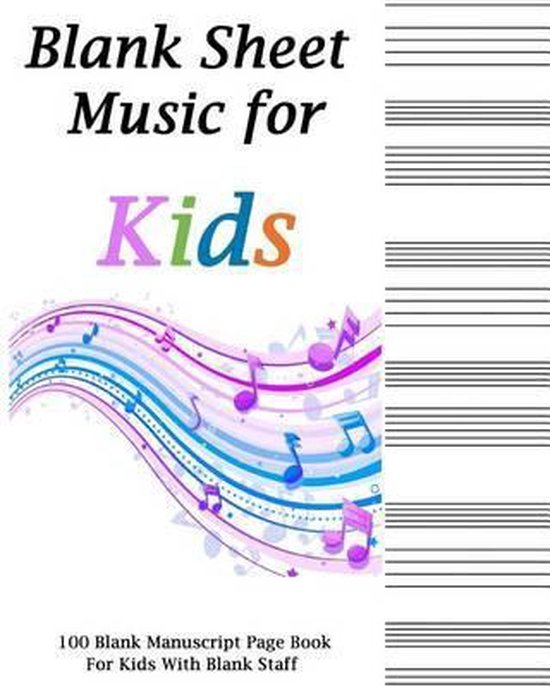 Blank Sheet Music for Kids - cover