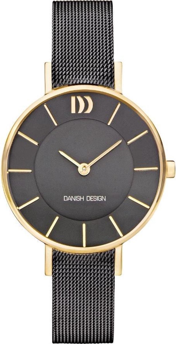 Danish Design IV70Q1167 horloge dames - grijs - edelstaal doubl�