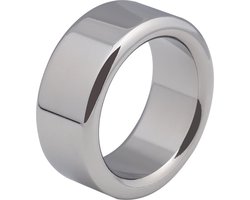 Banoch - Glansring Thick Ø 28 mm - brede metalen eikelring - cockring