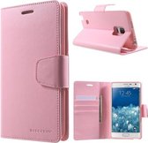 Goospery Sonata Leather case hoesje Samsung Galaxy Note Edge lichtroze