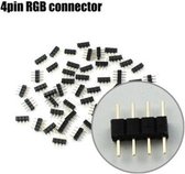 10 Stuks 4pin Male-Male RGB LED Strip Connector Solderless