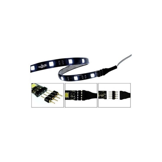 10 pièces 4 broches mâle-mâle RVB LED connecteur de bande sans