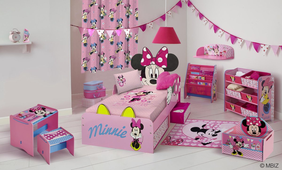 Vermeend periode Installatie Minnie Mouse - Gordijn - Roze - 140x250 cm | bol.com