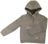 Russell Athletic Zip hooded tracksuit - Sporttrui - Kinderen - Maat 152 - Grijs/Bruin