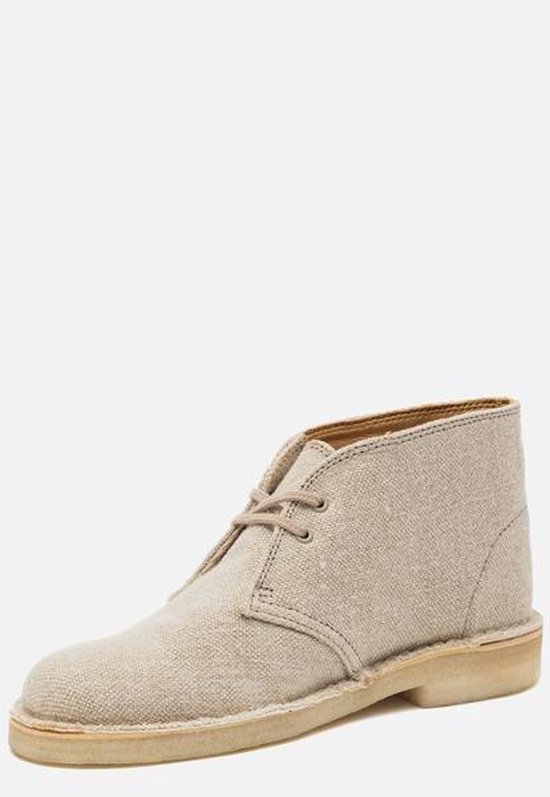Clarks Dames Veterboots - Beige - Maat 37 | bol.com