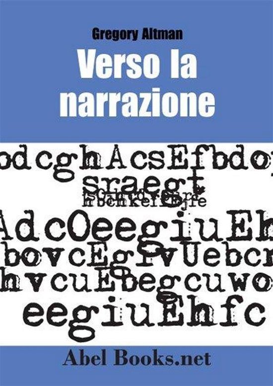 Verso la Narrazione - Gregory Altman - cover