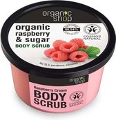 Organic Shop Body Scrub Raspberry Cream 250ml.